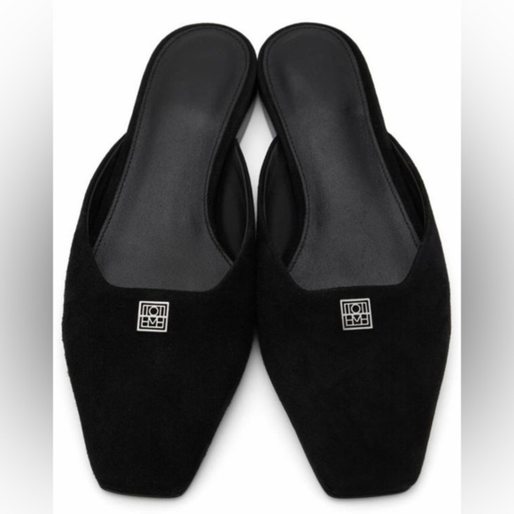 TOTEME Black 'The Flat Mule' Loafers Elegant Black Loafers EU 27 - Picture 7 of 7